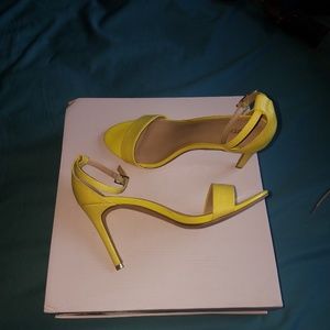 Strappy Yellow Heels